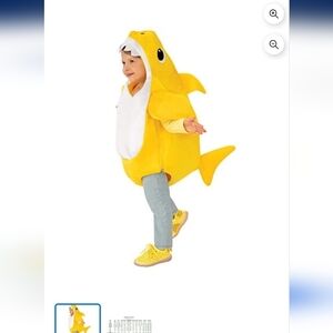 new yellow baby shark toddler 3t costume